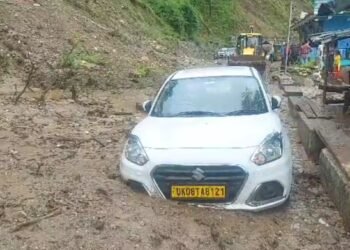 उत्तरकाशी के बड़कोट में भारी बारिश से मची तबाही।।