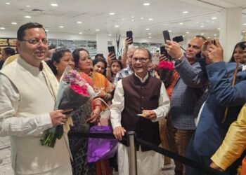 लंदन में हुआ मुख्यमंत्री धामी का जोरदार स्वागत