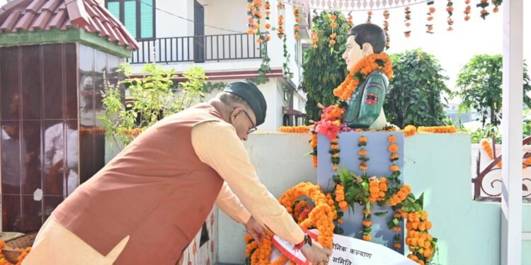सैनिक कल्याण मंत्री ने अशोक चक्र विजेता शहीद हवलदार बहादुर सिंह बोहरा को किया नमन