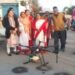 ड्रोन के माध्यम से कीटनाशक के छिड़काव का दिया डेमो