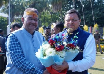 नए साल पर मुख्यमंत्री को दी शुभकामनाएं