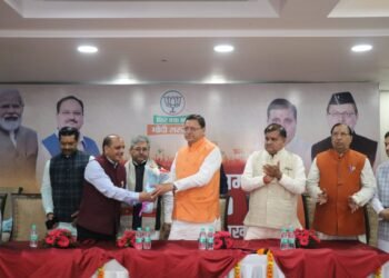 भाजपा ने पांचो प्रत्याशियों के नामांकन की तारीख की है