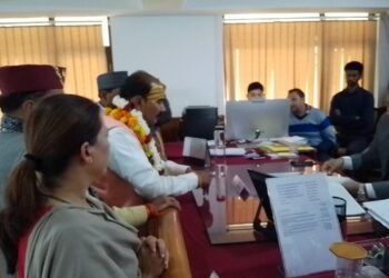 अल्मोड़ा से भाजपा प्रत्याशी अजय टम्टा ने किया नामांकन, बिशन सिंह चुफाल समेत कई विधायक रहे मौजूद