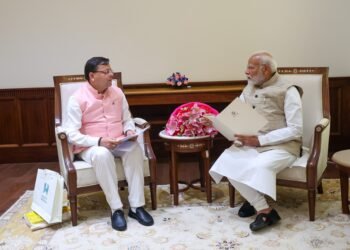 नई दिल्ली में प्रधानमंत्री नरेंद्र मोदी से हुई मुख्यमंत्री पुष्कर सिंह धामी की मुलाकात,राज्य के कई महत्वपूर्ण विषयों पर हुई चर्चा