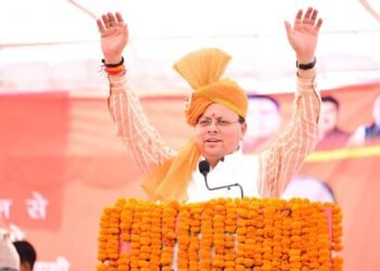 मुख्यमंत्री पुष्कर सिंह धामी ने साम्बा, जम्मू-कश्मीर में भाजपा प्रत्याशी  सुरजीत सिंह सलाथिया के पक्ष में किया प्रचार