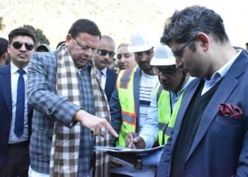 मुख्यमंत्री ने ऋषिकेश-कर्णप्रयाग रेल परियोजना में संचालित कार्यो का किया स्थलीय निरीक्षण