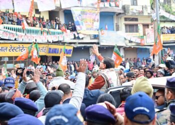 सीएम धामी ने बड़कोट, पुरोला और नौगांव के भाजपा प्रत्याशियों के लिए की जनसभा