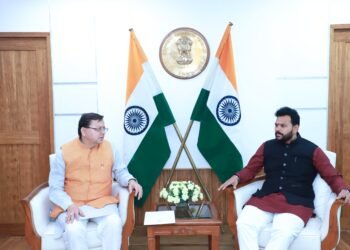 मुख्यमंत्री पुष्कर सिंह धामी ने केन्द्रीय नागरिक उड्डयन मंत्री किंजरापु राममोहन नायडू से भेंट की