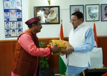 मुख्यमंत्री पुष्कर सिंह धामी एवं भाजपा प्रदेश अध्यक्ष महेन्द्र भट्ट सहित दिग्गज नेताओं से मिले बीकेटीसी उपाध्यक्ष ऋषि प्रसाद सती