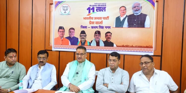 मोदी सरकार के 11 वर्षों की उपलब्धियाँ ऐतिहासिक: मंत्री गणेश जोशी