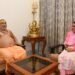 विधानसभा अध्यक्ष ऋतु खण्डूडी भूषण ने जगतगुरु राजराजेश्वर नंद से की शिष्टाचार भेंट