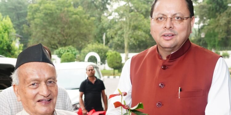 मुख्यमंत्री पुष्कर सिंह धामी के जन्मदिन पर के बधाईयों का तांता,पूर्व सीएम भगत सिंह कोश्यारी ने दी बधाई, भारत 24 ने भी  दी सीएम को बधाई