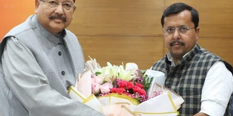 महाराज ने की भाजपा के नवनियुक्त राष्ट्रीय कार्यकारी अध्यक्ष से शिष्टाचार भेंट