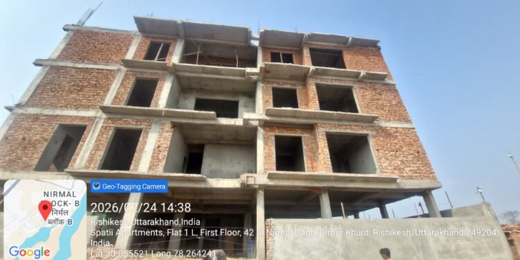 अवैध निर्माण पर एमडीडीए की बड़ी कार्रवाई, ऋषिकेश में अवैध बहुमंजिला भवन सील