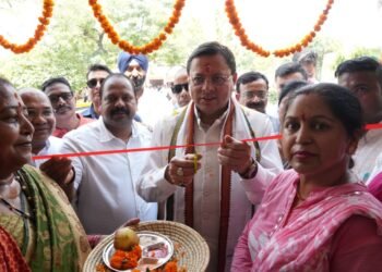 खटीमा में मुख्यमंत्री पुष्कर सिंह धामी ने 89 लाख रुपये की विकास योजनाओं का किया लोकार्पण