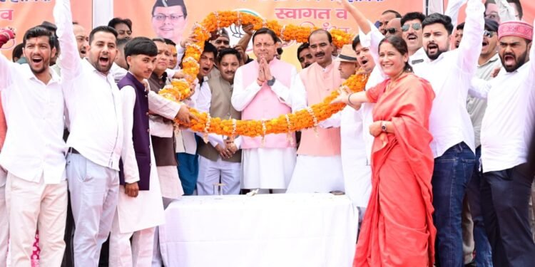 मुख्यमंत्री ने दन्या में जनसभा को किया संबोधित, क्षेत्र के विकास की कई महत्वपूर्ण घोषणाएं