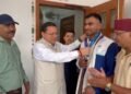 एशियन गेम्स में कांस्य पदक जीतने वाले बॉक्सर कपिल पोखरिया ने मुख्यमंत्री धामी से की भेंट