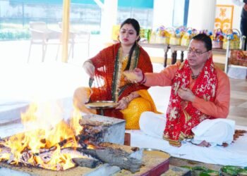 मुख्यमंत्री ने शारदीय नवरात्रि की महानवमी पर किया हवन एवं कन्या पूजन